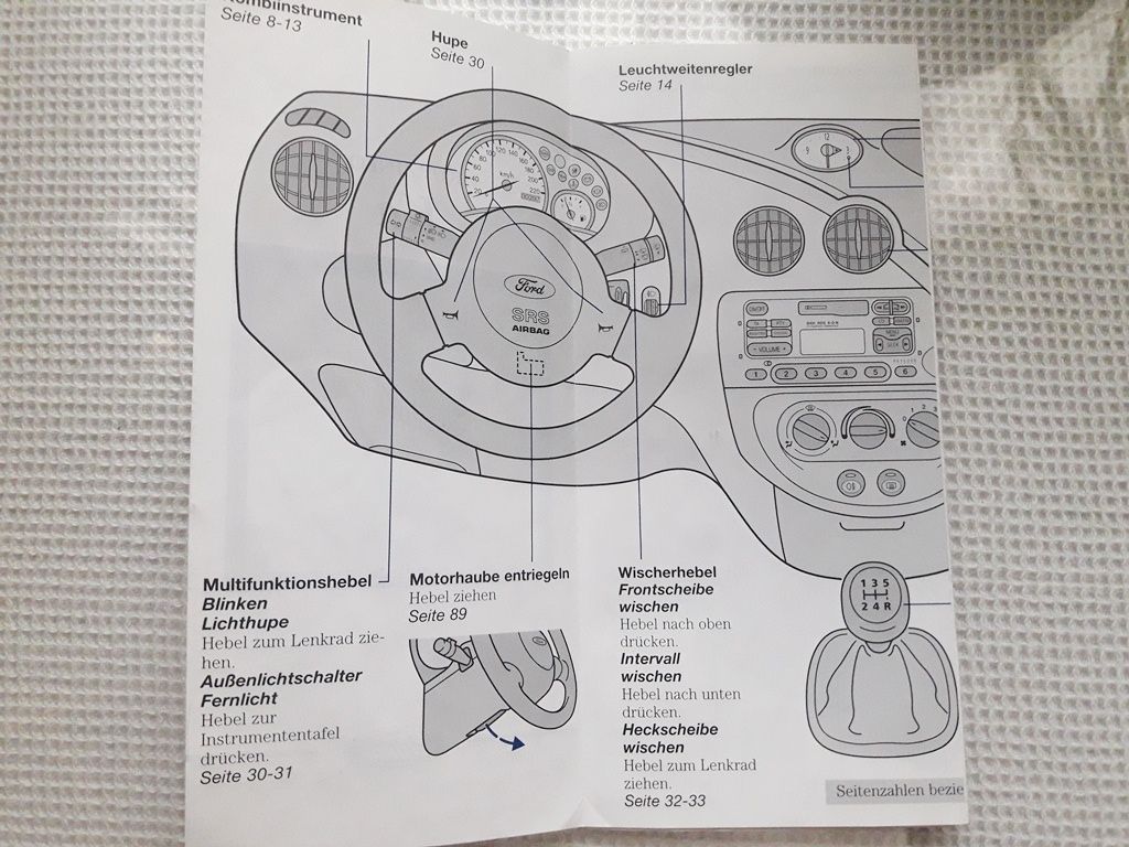Ford Ka instrukcja obsługi 2szt prospekt ulotka