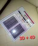 Mega duzy Zestaw do robienia rzęs Kępki 3D i 4D#rzęsy bondingowe