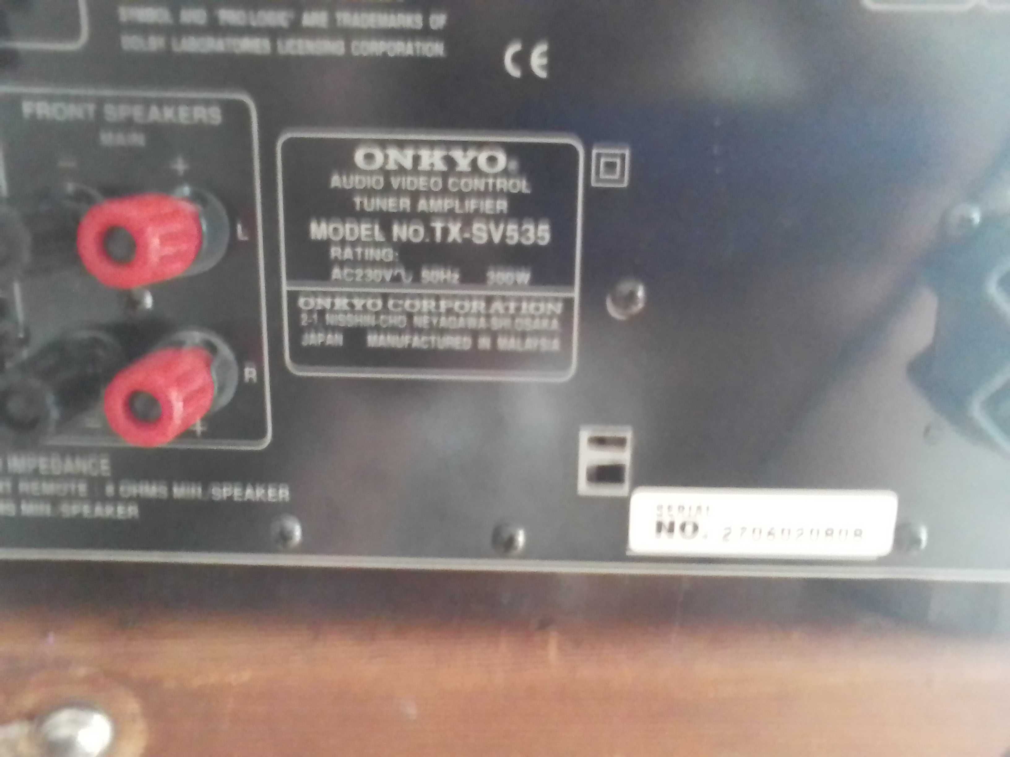 Amplificador Tuner Onkyo TX-SV535