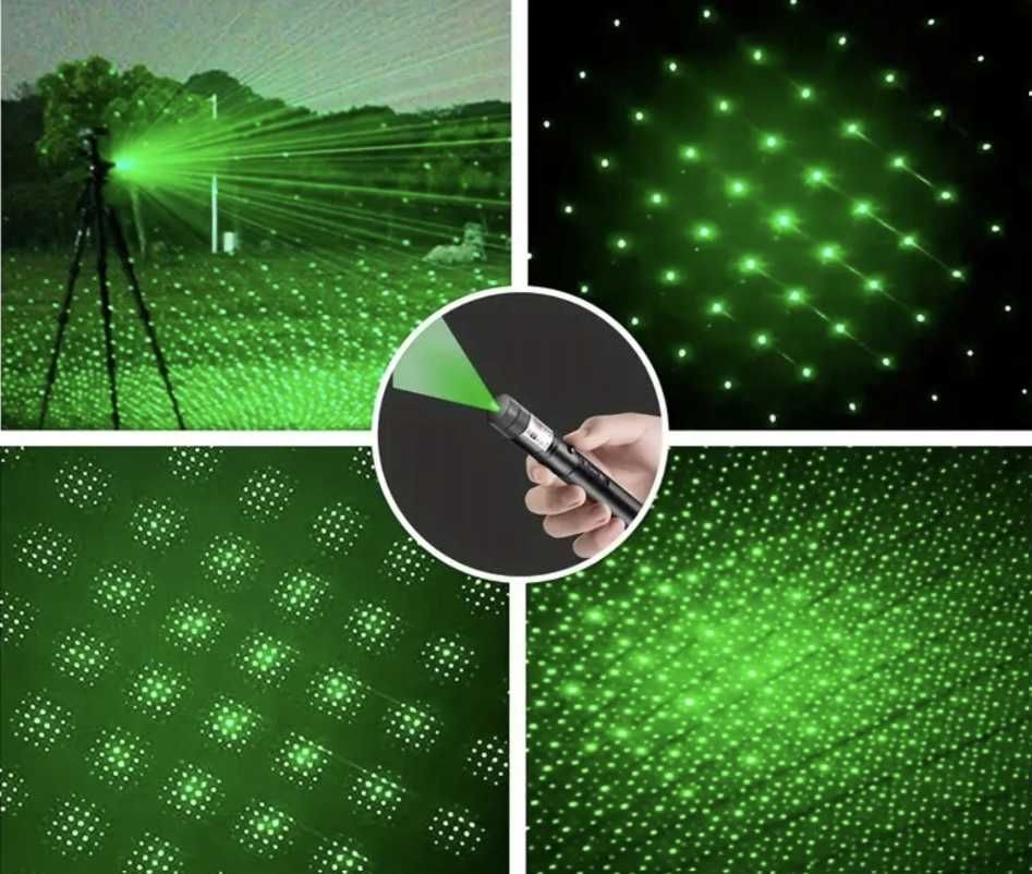 LASER ULTRA MOCNY wskażnik laserowy pointer daleki zasięg 4w1