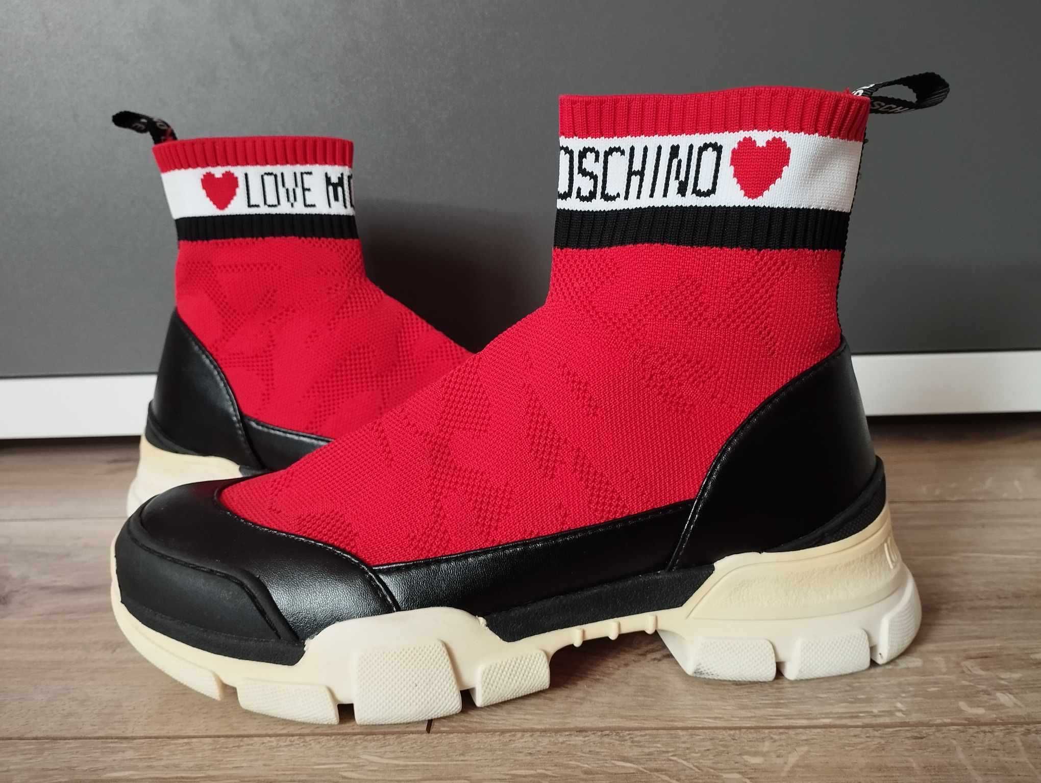 Love Moschino high sneakers buty sportowe 38