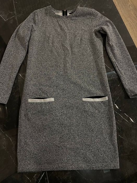 Плаття отеплене сіре