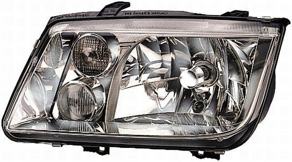 lampa reflektor vw bora 98-05 z halogenem l/p nowy