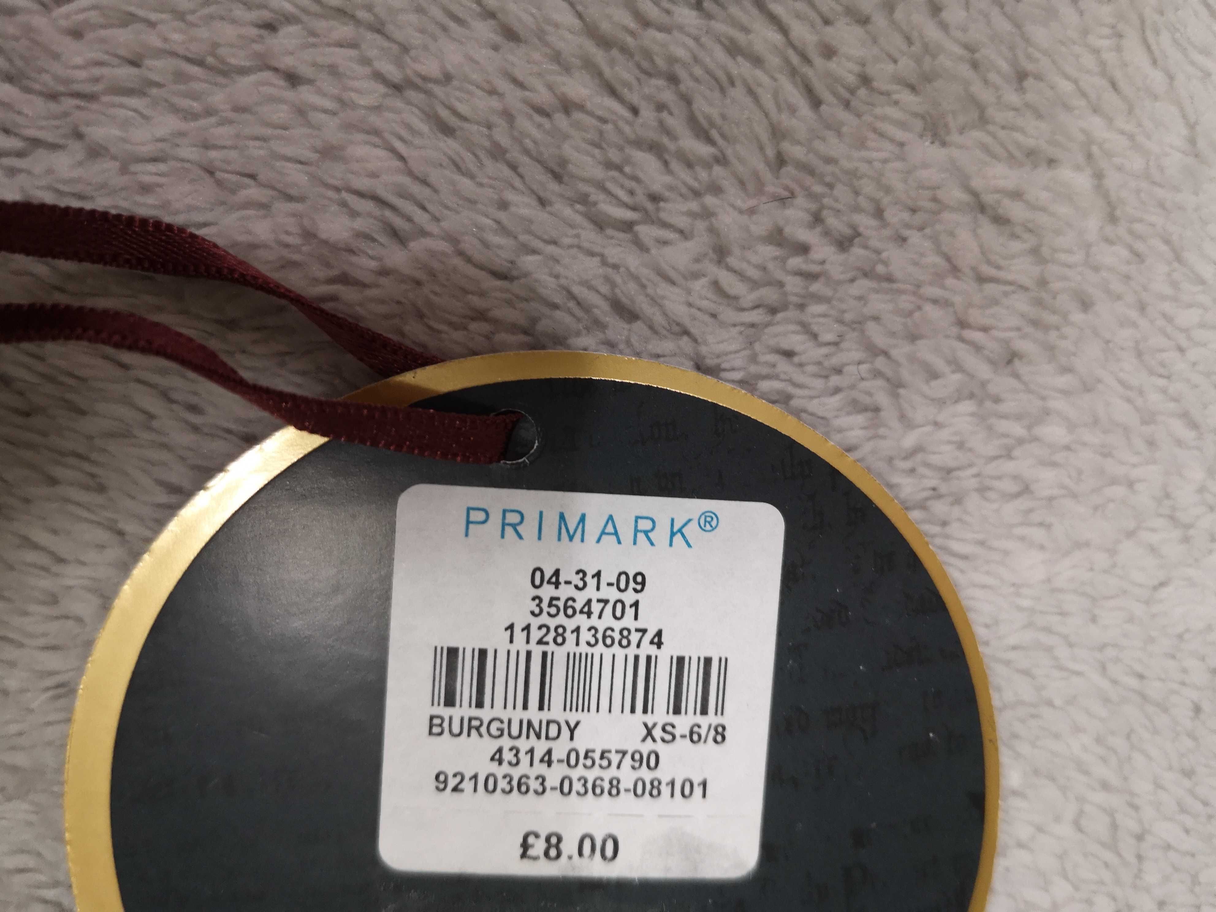 Nowa wiśniowa bluzka z długim rękawem Harry Potter Primark 34 - 36