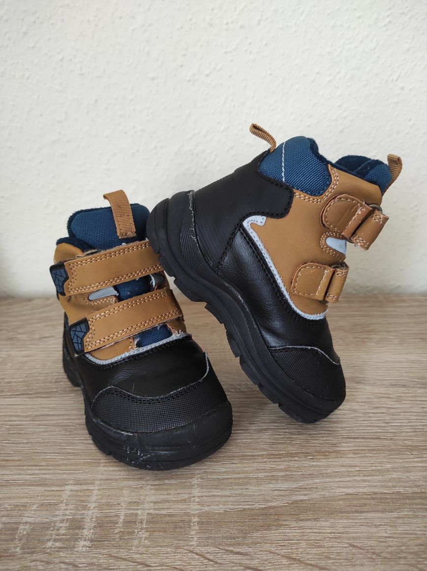 Buty botki kozaki 23 Fox & Bunny, zimowe, na rzepy