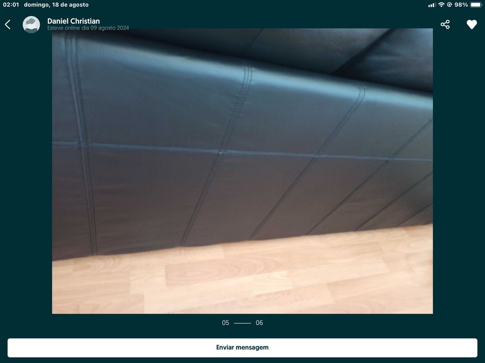 Sofa ikea de pele