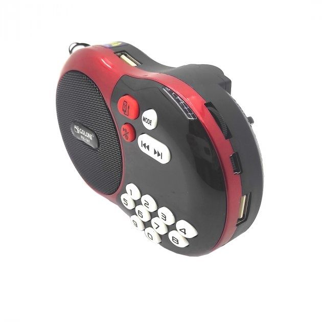 Радіоприймач Golon RX-141 USB акумуляторний червоний