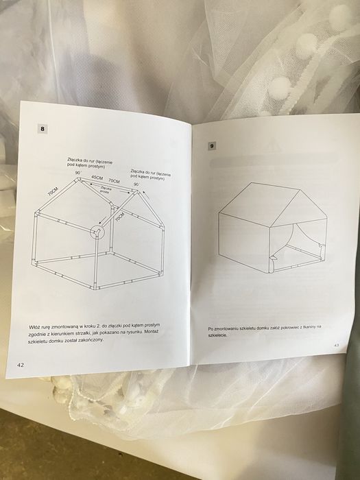 Nowy materiałowy Domek dla dzieci