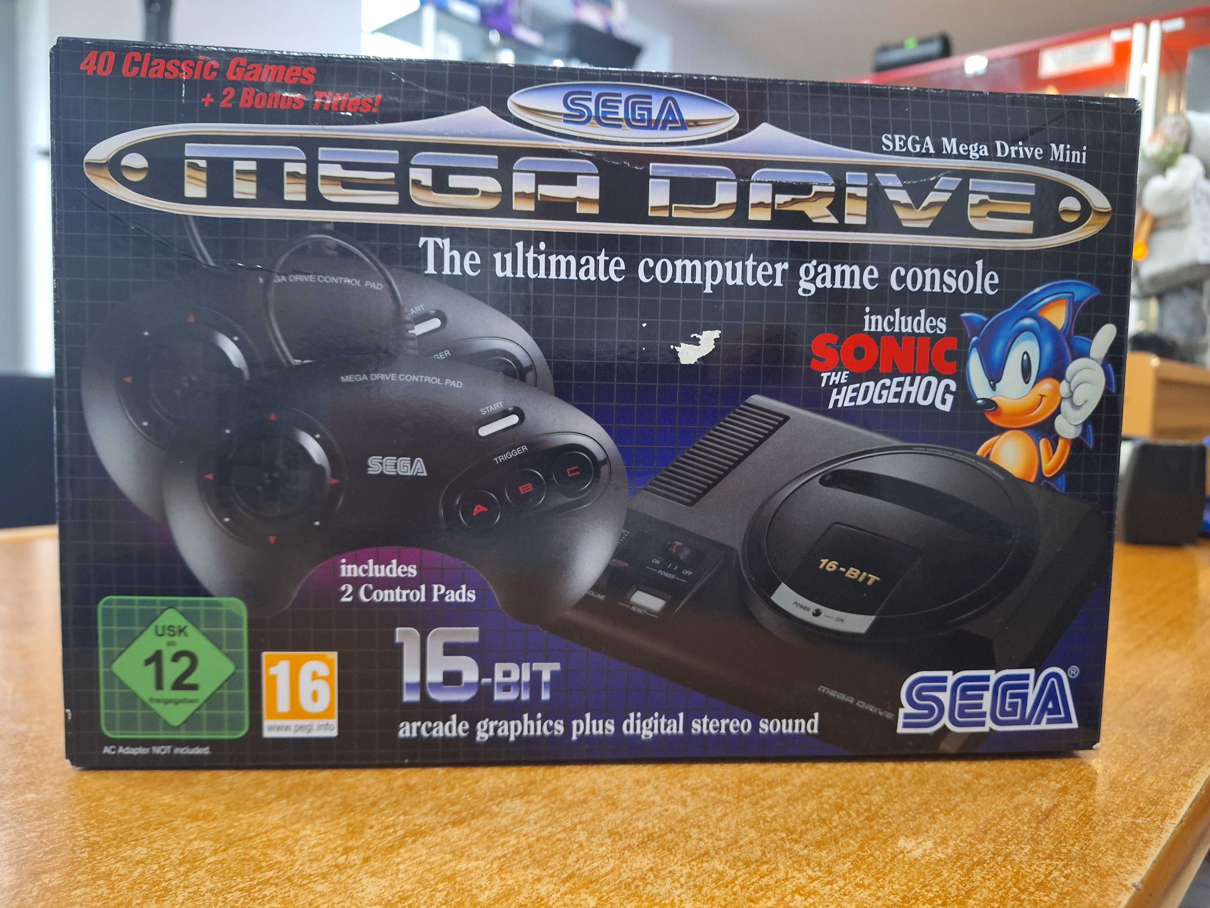 Jak NOWA konsola Sega Mega Drive Mini 42 gry Sonic 2 pady RETRO