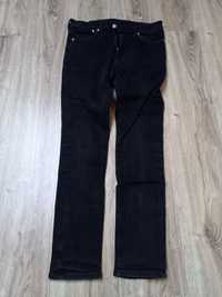 Czarne jeansy skinny H&M r. 33/32 CN180/84A