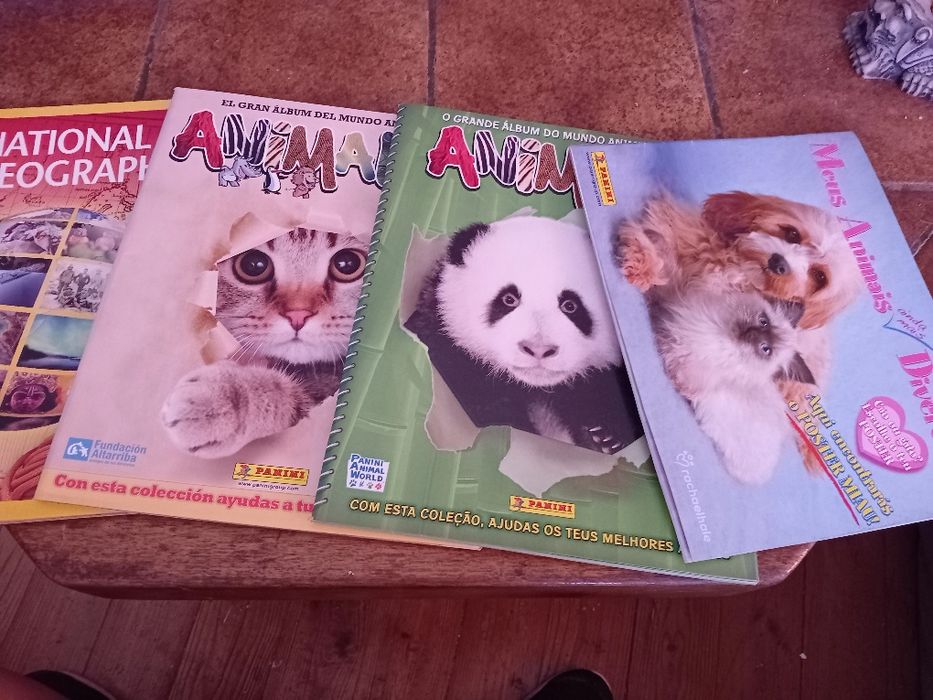 Meus animais divertidos + Animais 2014 e  2012, cadernetas vazias