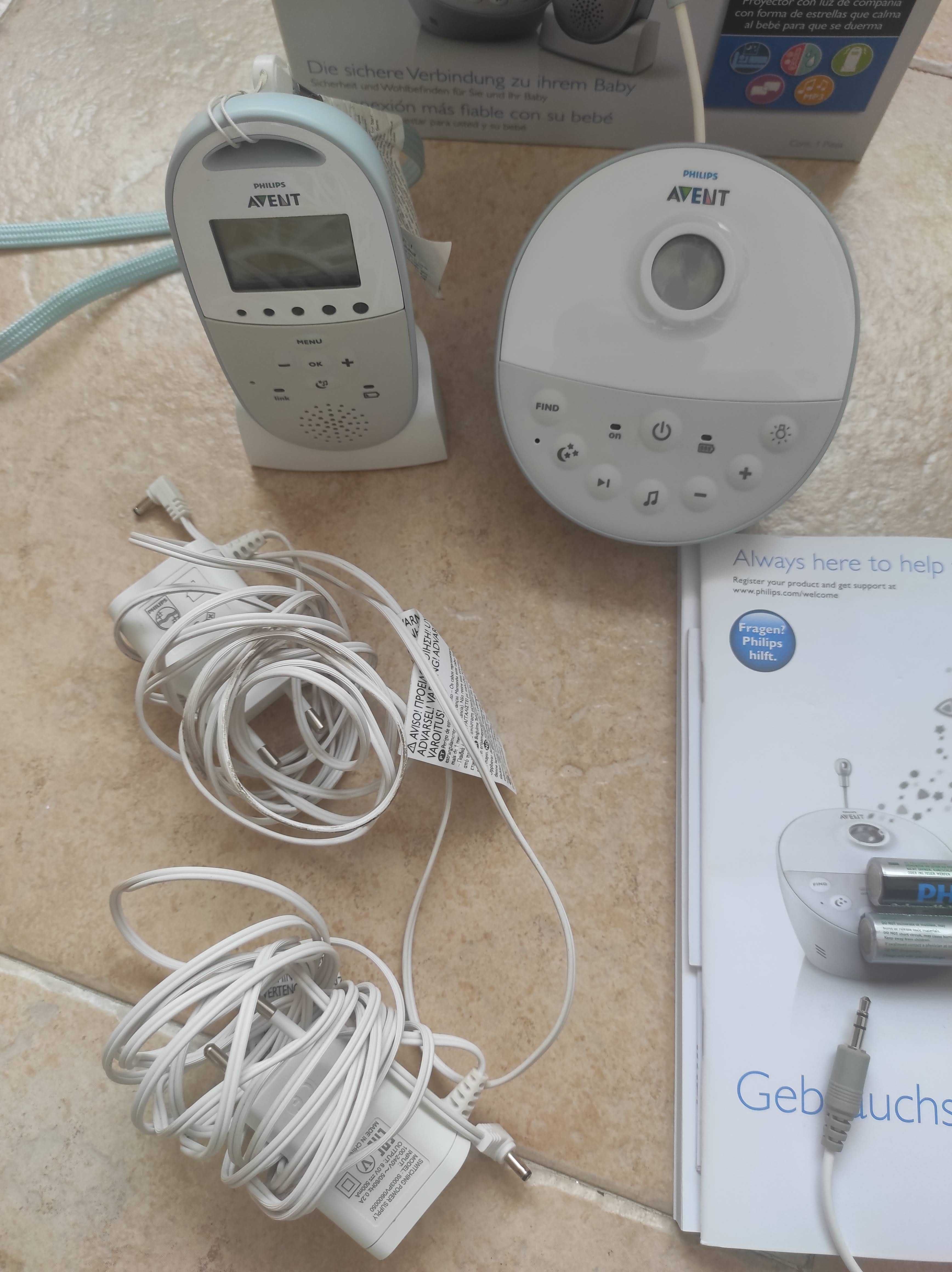 Philips AVENT SCD580 - intercomunicador com projetor luzes