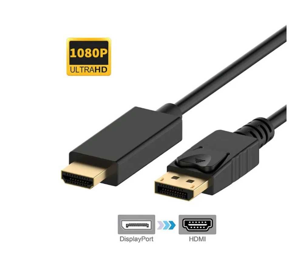 Кабель перехідник  DisplayPort на HDMI