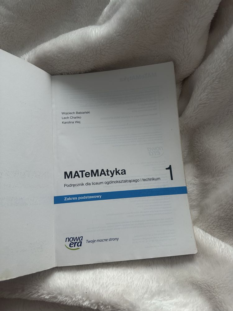Matematyka 1 Podręcznik Zakres podstawowy Nowa Era