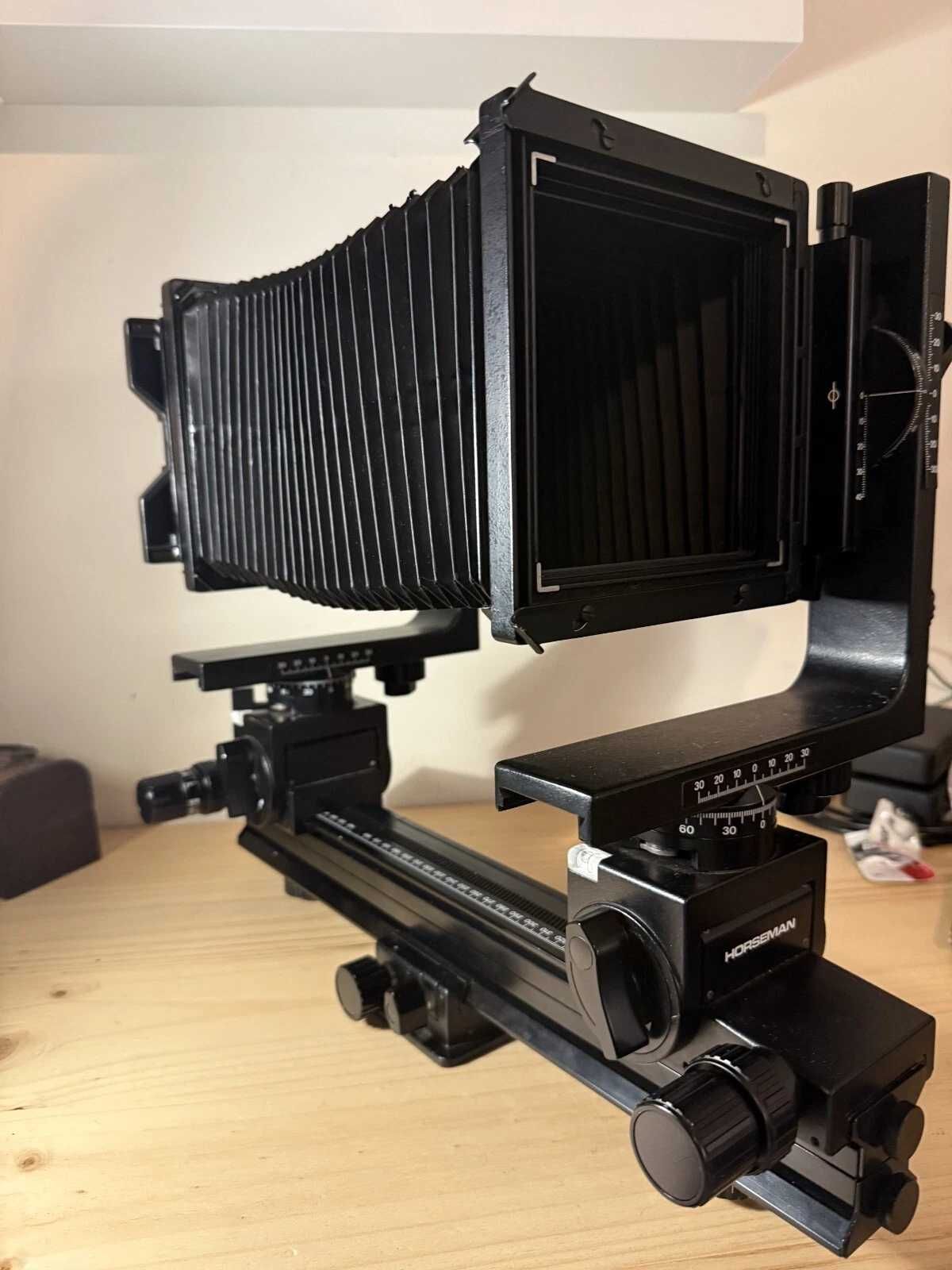 Camara Horseman 45lx 4x5 inch grande formato monorail extensivel