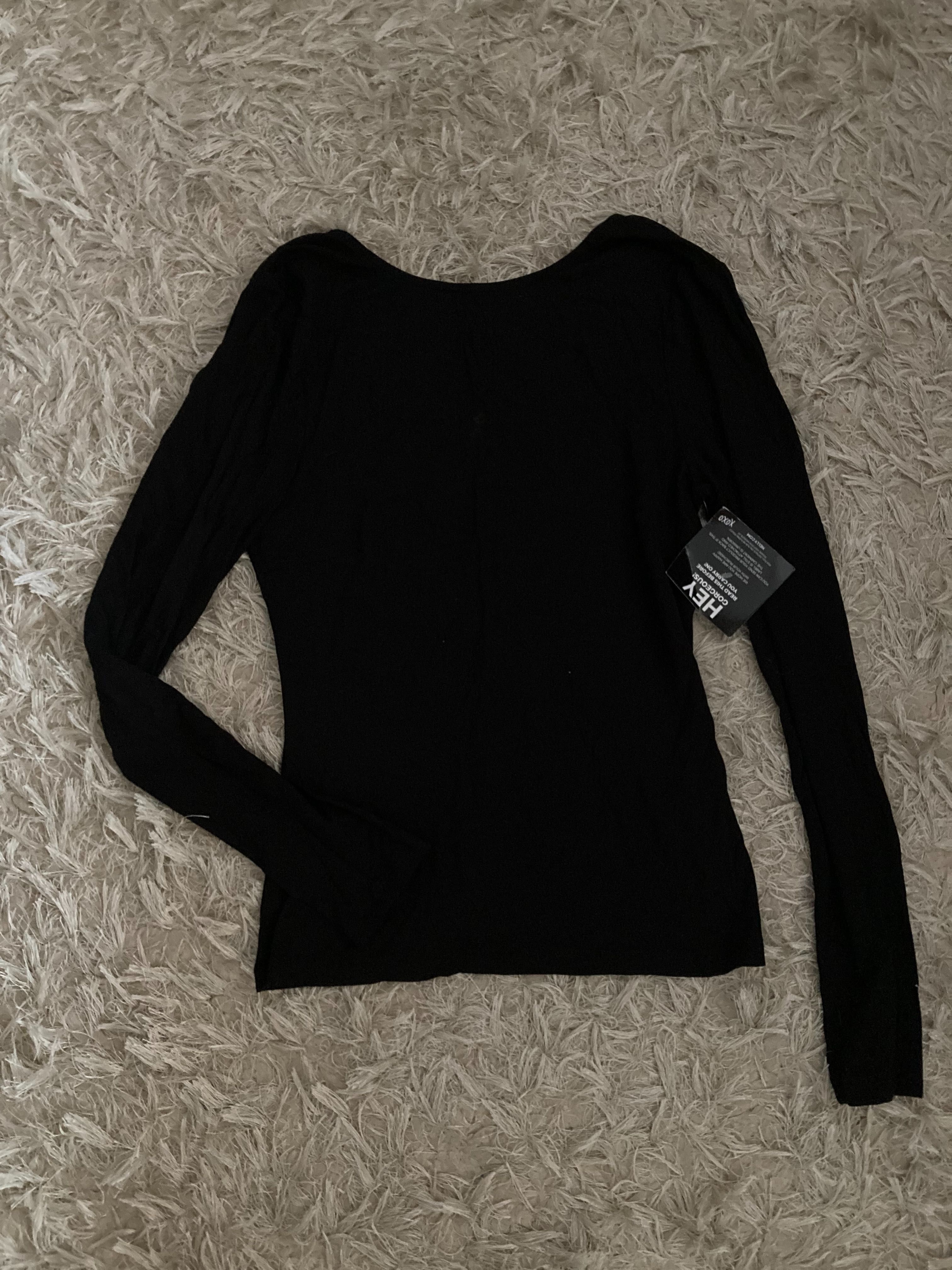 Nowa stylowa koszulka / top z dekoltem V na plecach Zalando / Answear