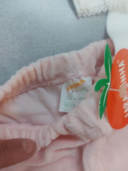 Conjunto 5 artigos bebé • menina • Laranjinha • NOVOS