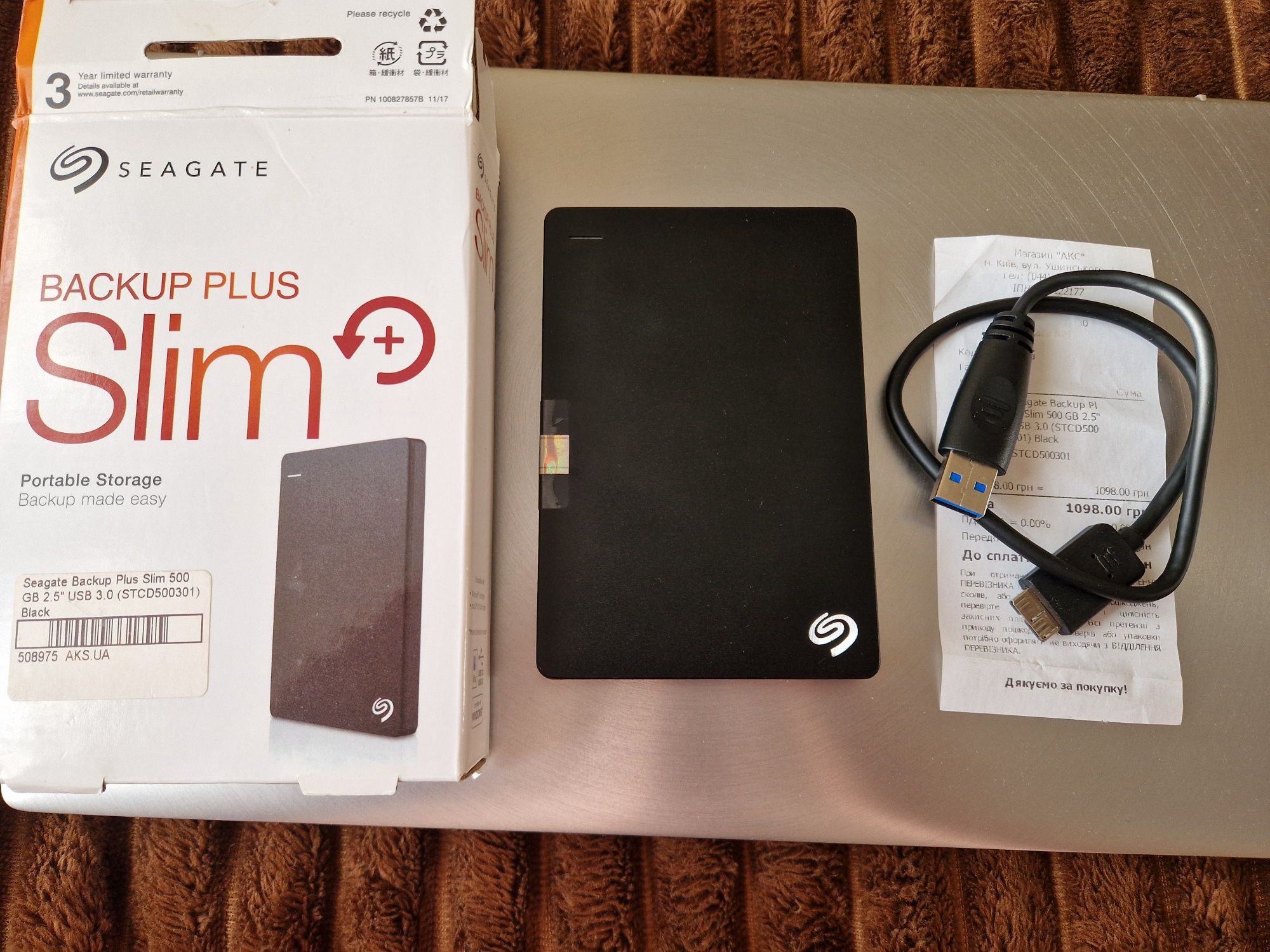 Зовнішній жорсткий диск HDD (SSD) Seagate 500gb