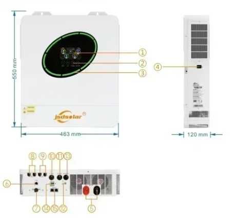 а Наявності 1шт Гібридний інвертор Jsd Solar/Easun/Anenji 11кВт