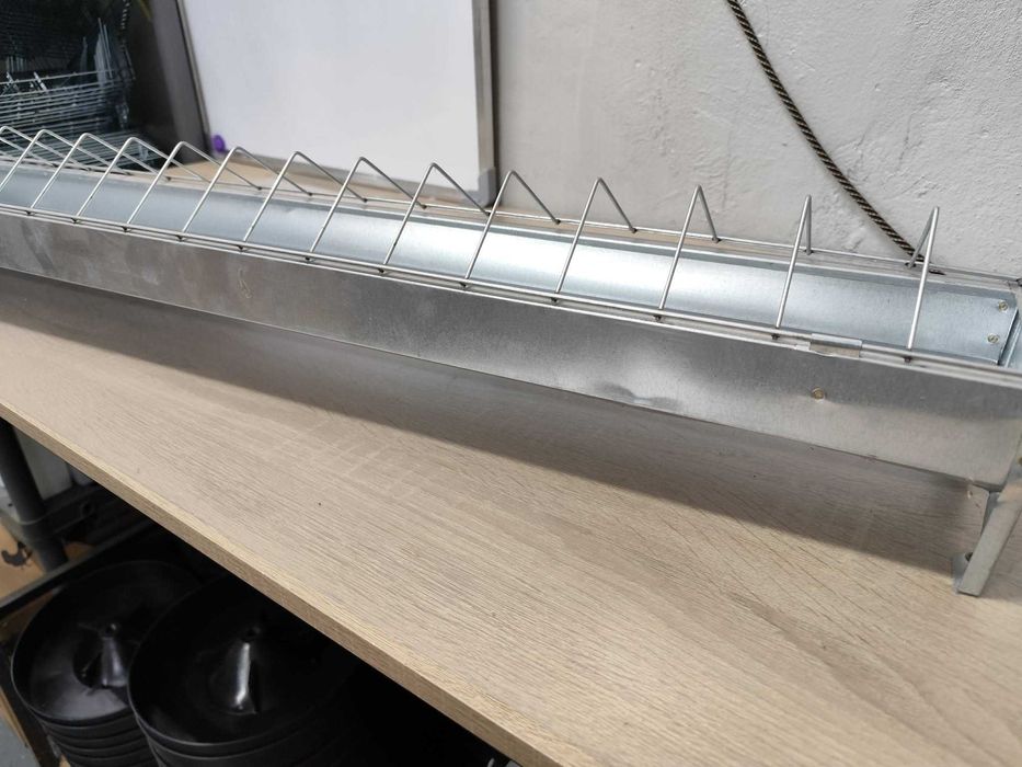 Korytko dla drobiu kur 100cm ocynkowane OUTLET