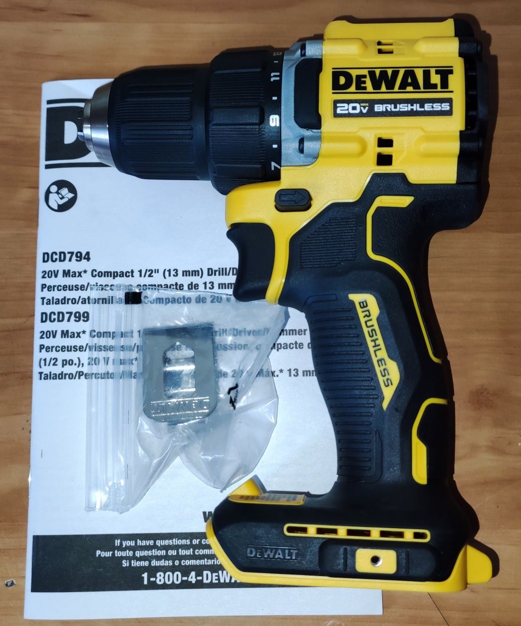 Dewalt dcd794 brushless 20v max Made in Mexico 100% оригінал