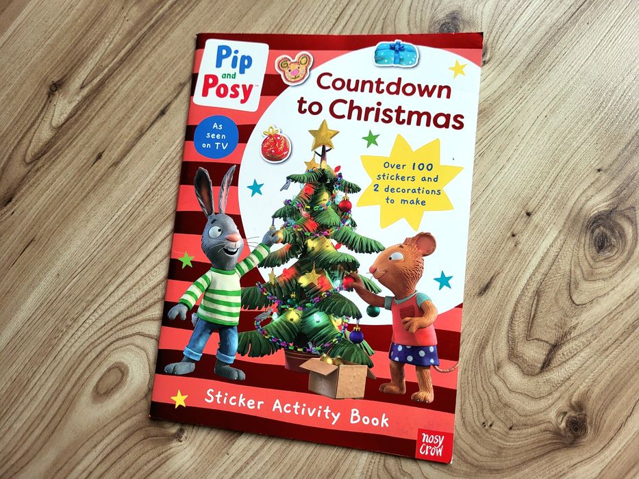Pip and Posy Countdown to Christmas sticker activity book z naklejkami