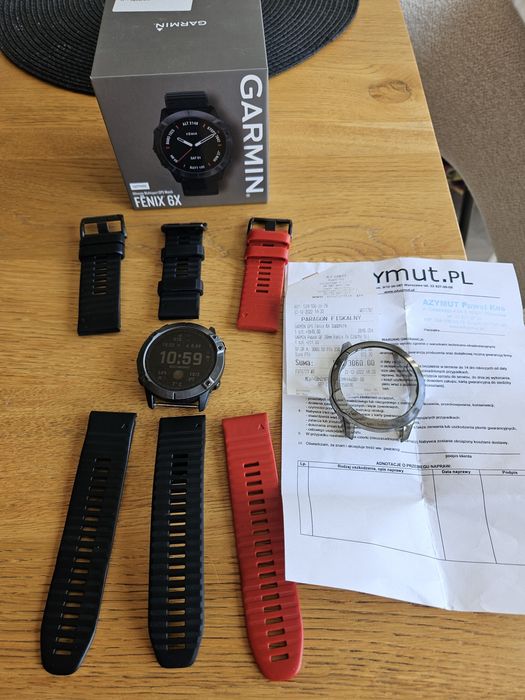Garmin Fenix 6x Sapphire na gwarancji