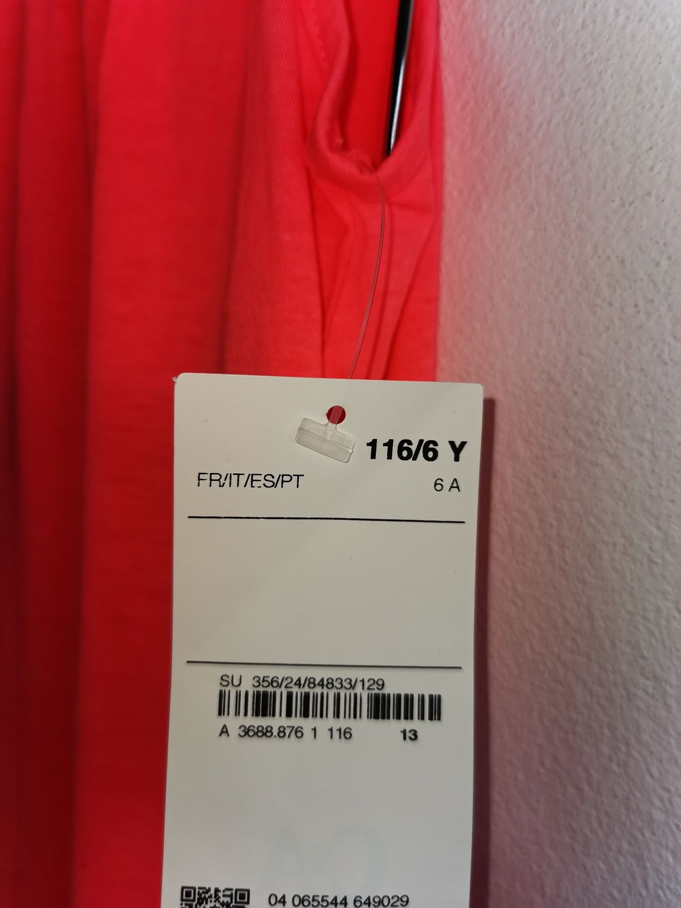 Sukienka na ramiączkach, lato, c&a, rozmiar 116 cm, 6 lat