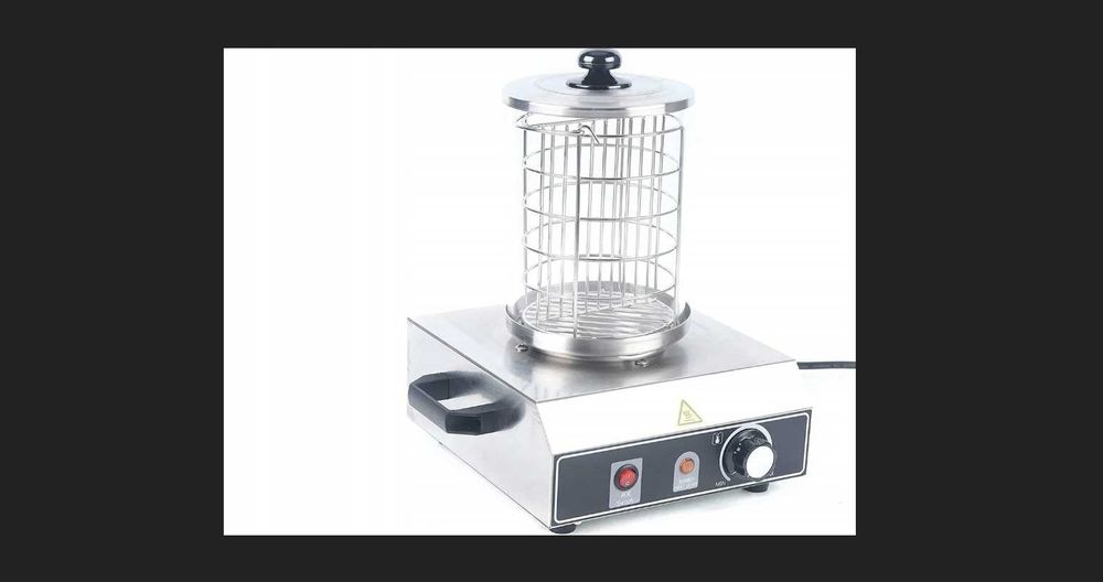 Podgrzewacz do hot dogów 350W Stal nierdzewna Elektryczny podgrzewacz