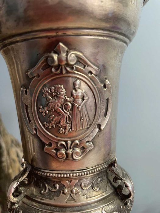 Srebro , puchar strzelecki z Frauenfeld 1890 rok .