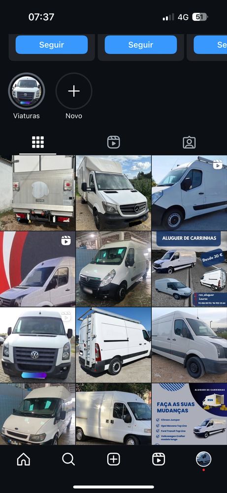 Aluguer de Carrinha para mudanças