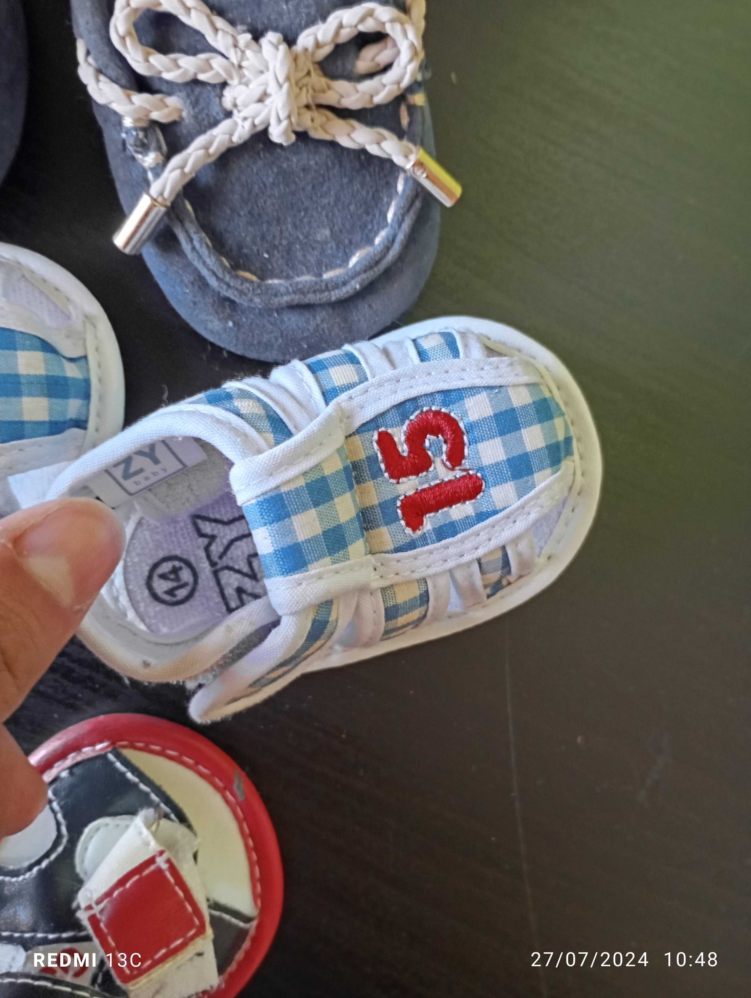 Lote de sapatos de bebé