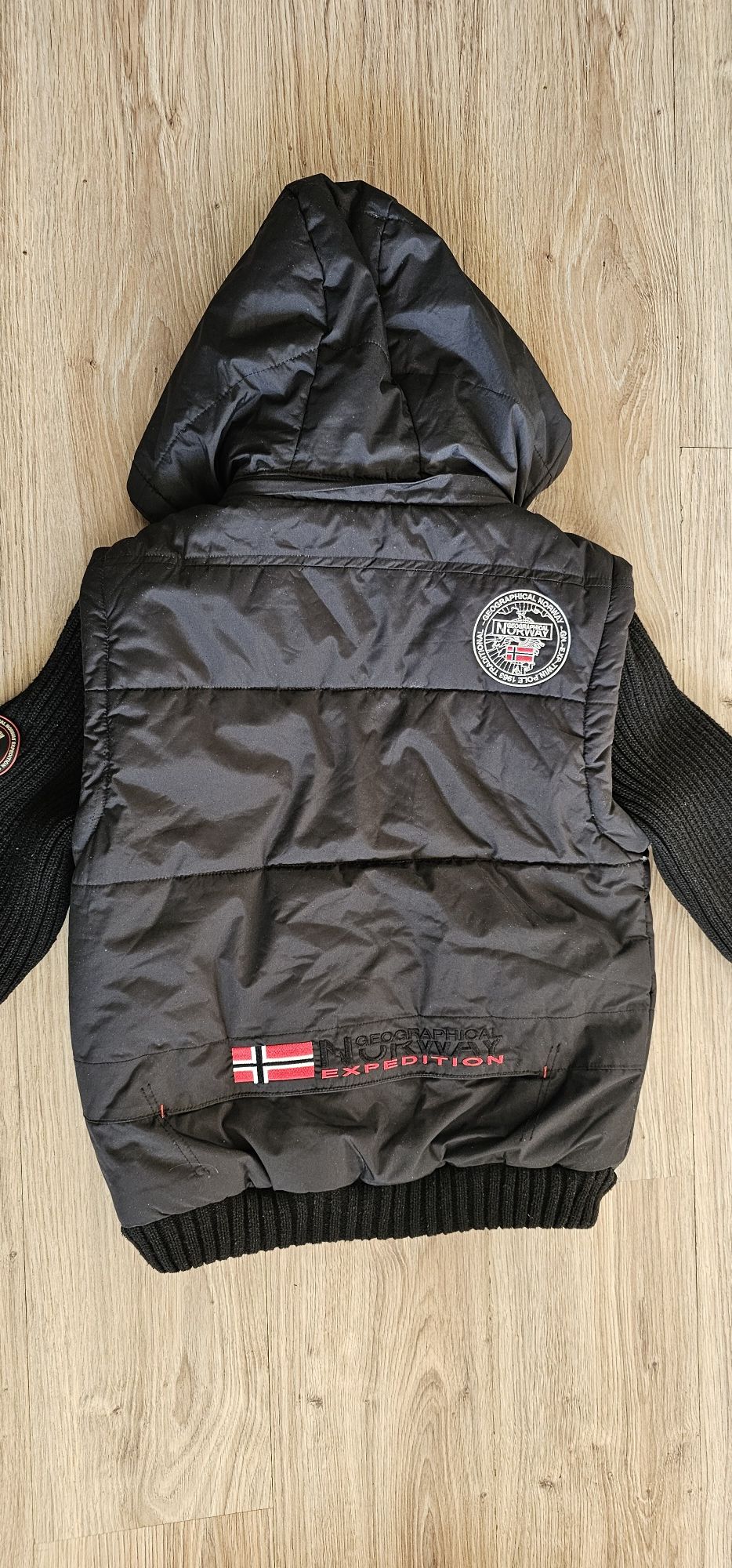 GEOGRAPHICAL NORWAY kurtka,  bezrękawnik dziecięcy rozmiar 152 wymiary