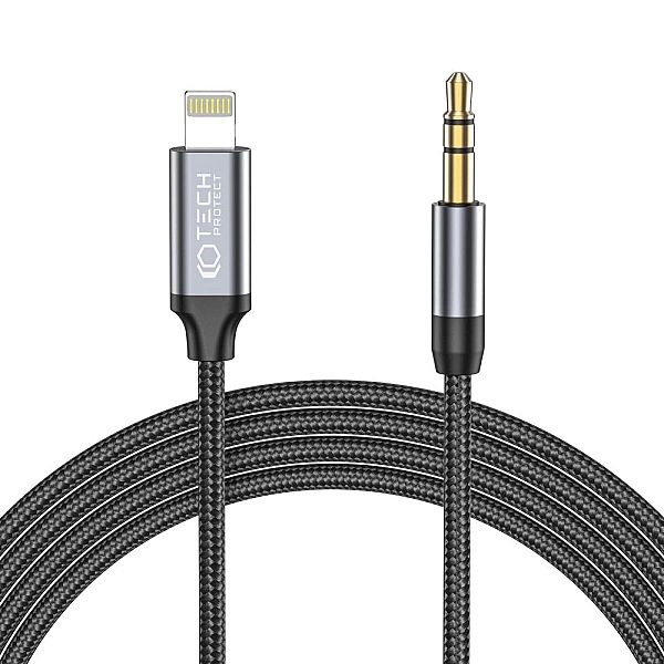 Tech-Protect Ultraboost Lightning To Aux Mini Jack 3.5Mm Cable 100Cm B
