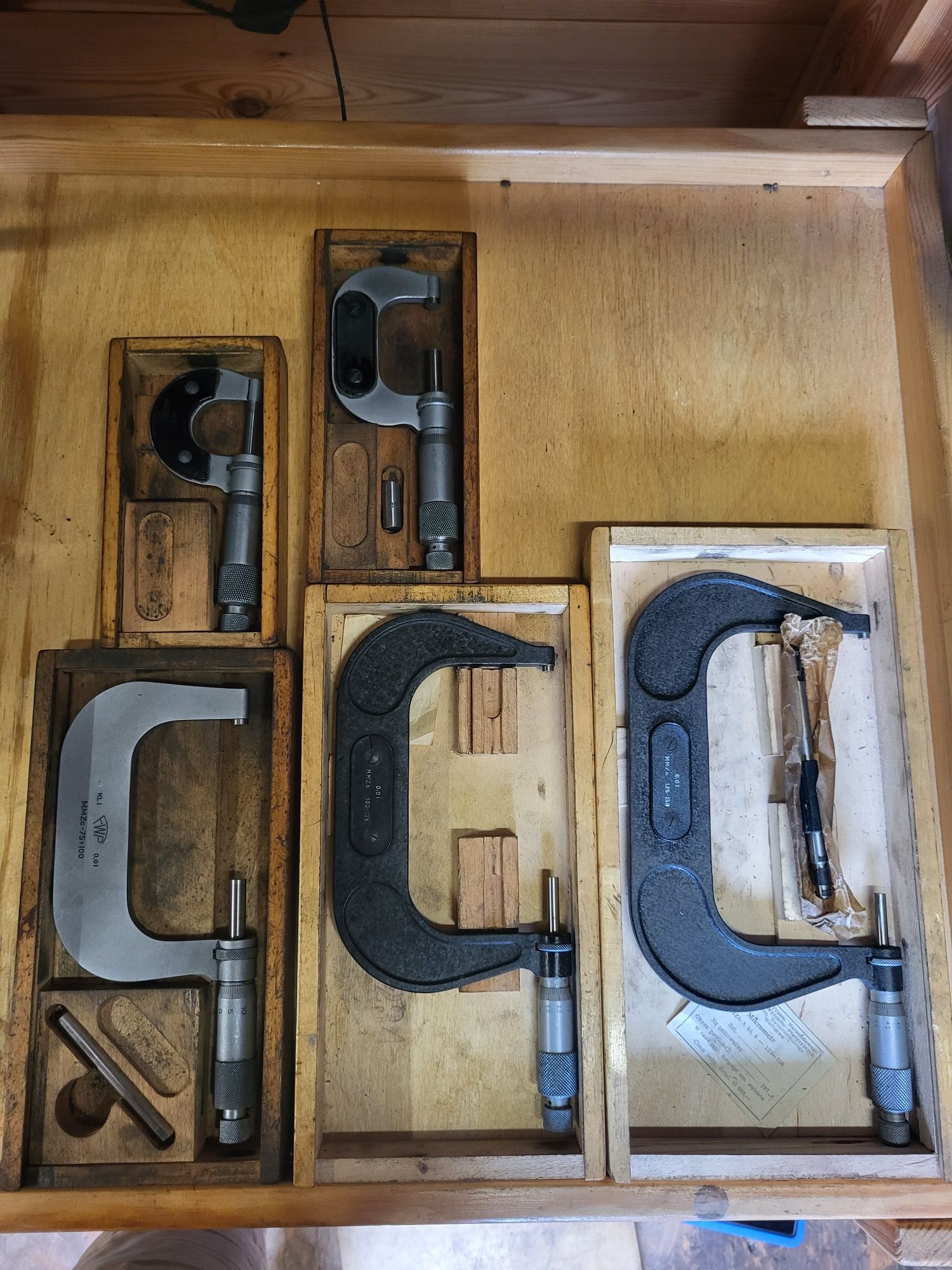 Mikrometr 0÷25, 25÷50, 70÷100, 75÷125, 125÷150