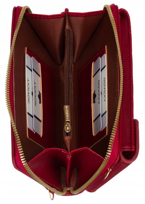 damska mini torebka-portfel ze skóry ekologicznej - 4u cavaldi