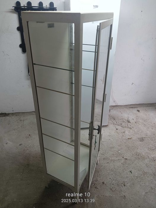 Stara szafa lekarska typ X-90 METALMED zabytek / antyk / PRL