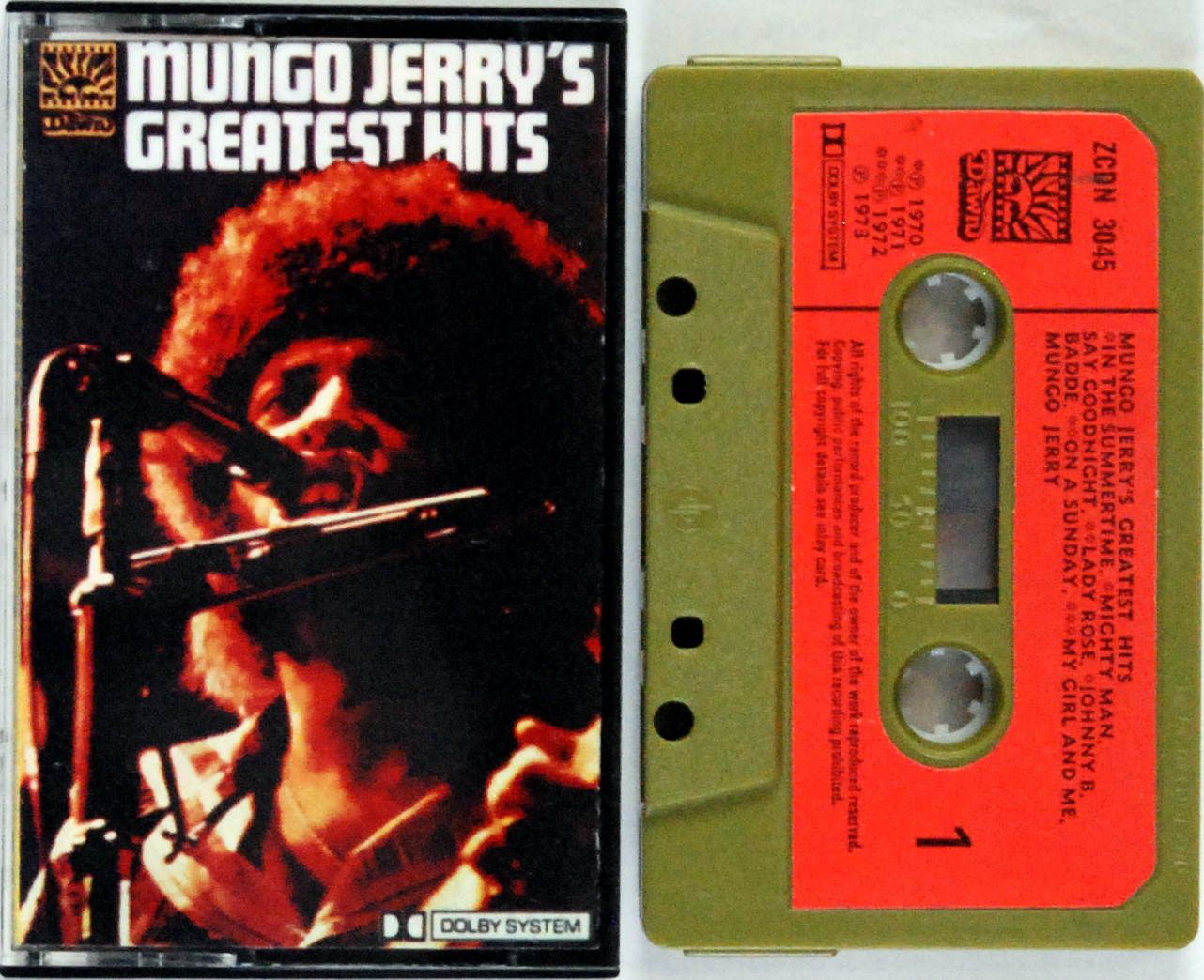 Mungo Jerry - Mungo Jerry's Greatest Hits (MC) I Wyd. 1973 BDB