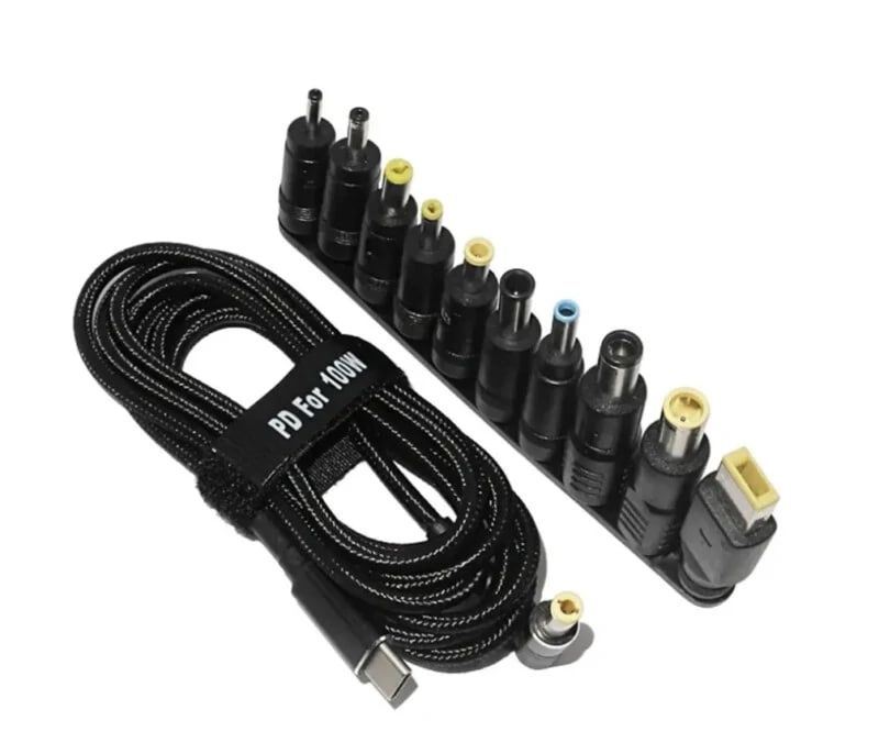 Універсальний Кабель Живлення Ноутбука 100W Type-C to DC 5.5x2.5 mm
