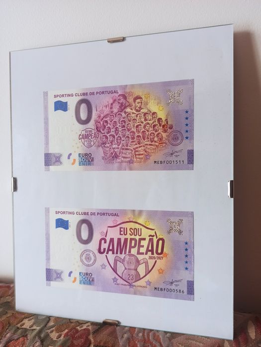 Moldura comemorativa Sporting campeão 20/21