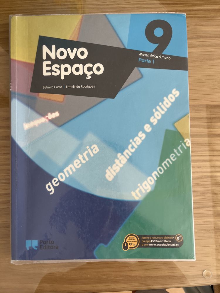 Manual Parte 1 e 2, e Caderno de Atividades Matematica,9 ano