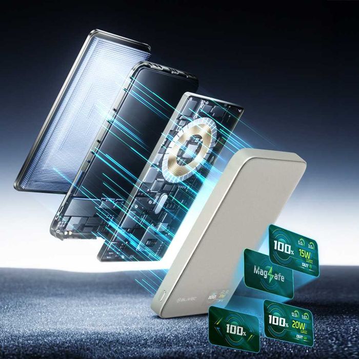 Blavec Power Bank 5000mAh BJ-04 Ultra Slim - Typ C-22,5W do MagSafe