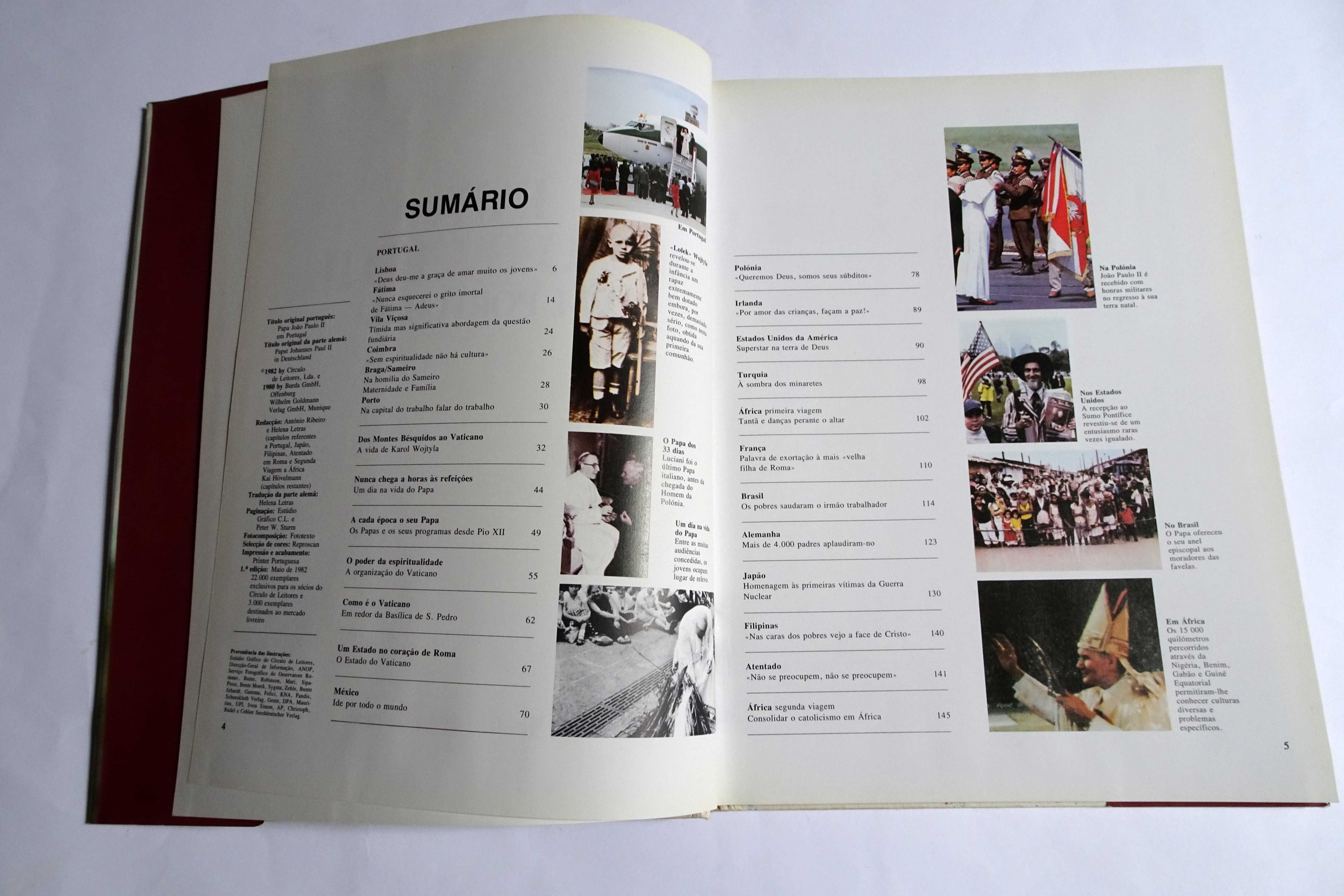 Papa João Paulo II em Portugal. Círculo de Leitores 1982 Envio grátis.