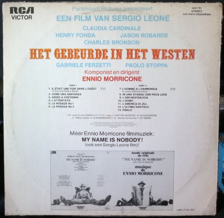 Ennio Morricone-Once Upon A Time In The West.Muzyka filmowa.Winyl