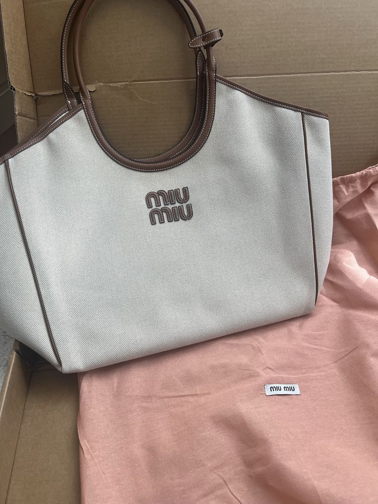 Шопер літня сумка MiuMiu 38*55 см