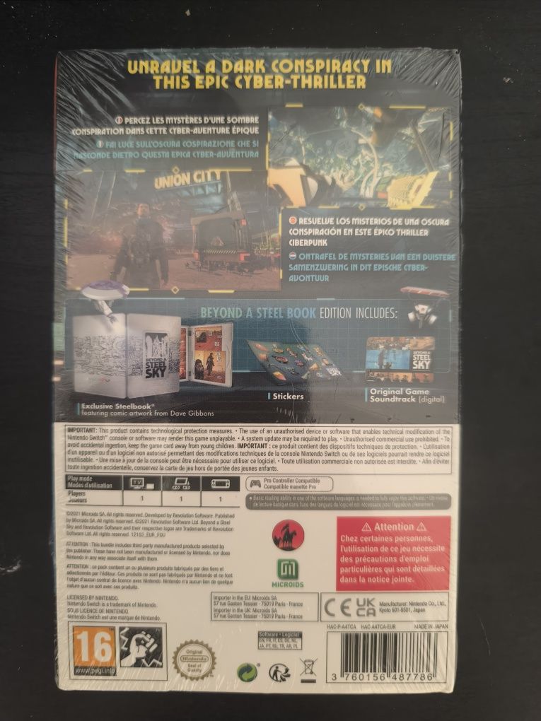 Beyond a Steel Sky Steel Book Edition Nintendo Switch Selado