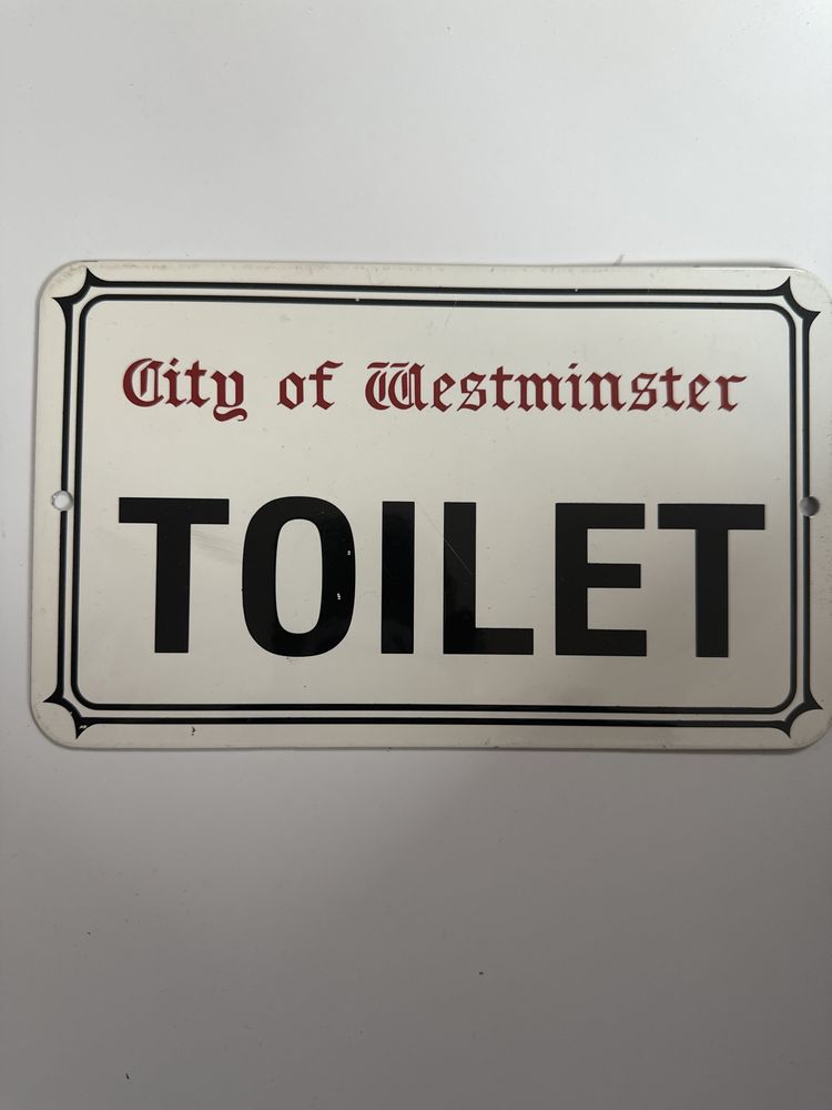 Tabliczka Toilet Westminster