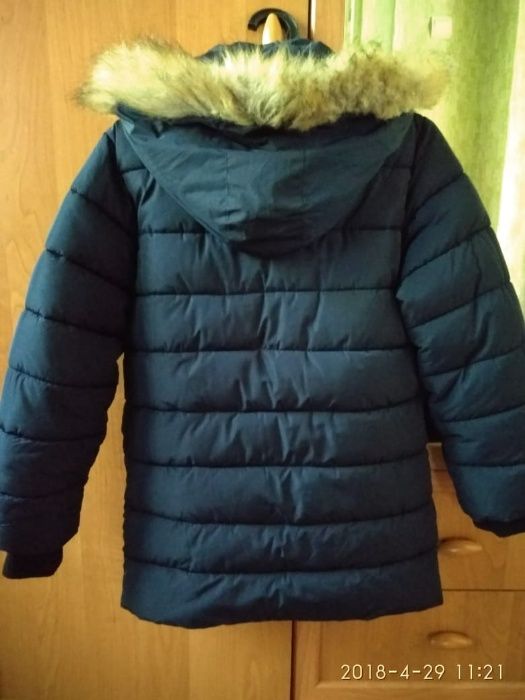 Зимняя куртка на мальчика 7-9 лет