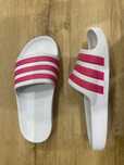Тапки шльопанці сланці жіночі 35р21.5см Adidas White Originaj Адідас