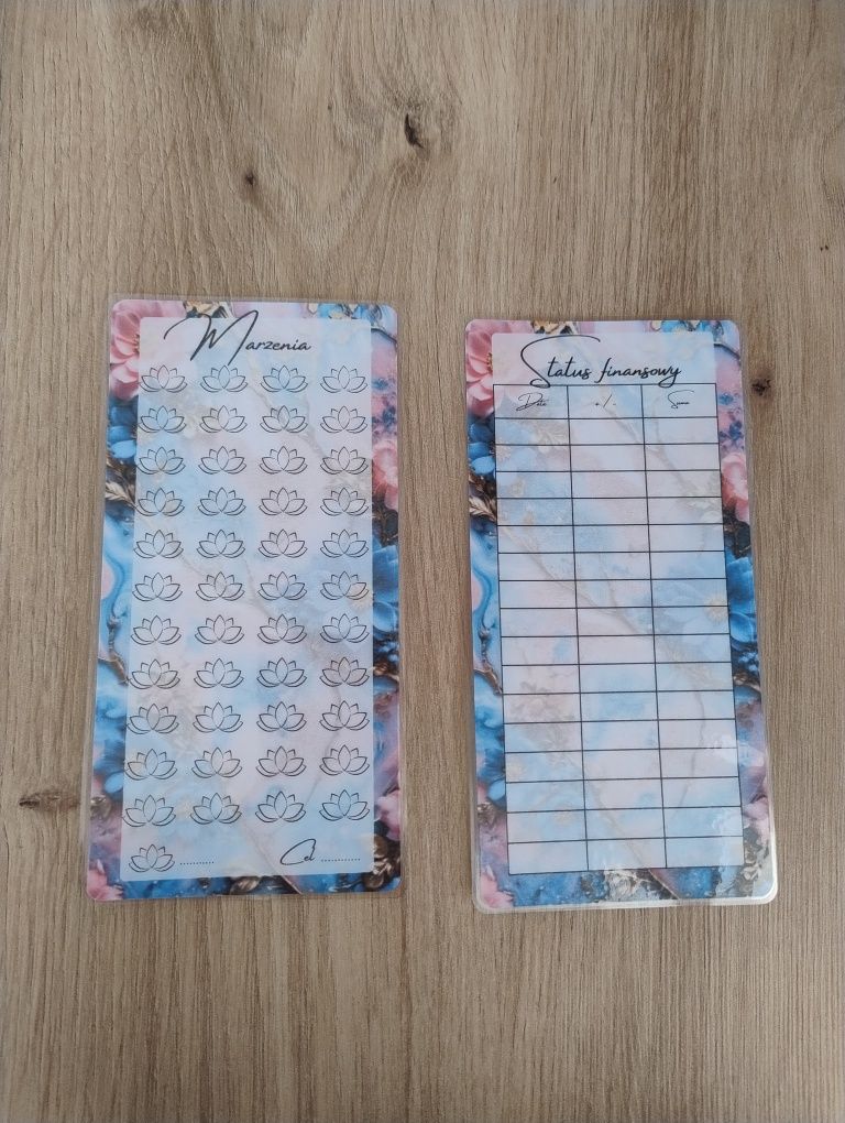 Karty oszczędności/wyzwań zestaw